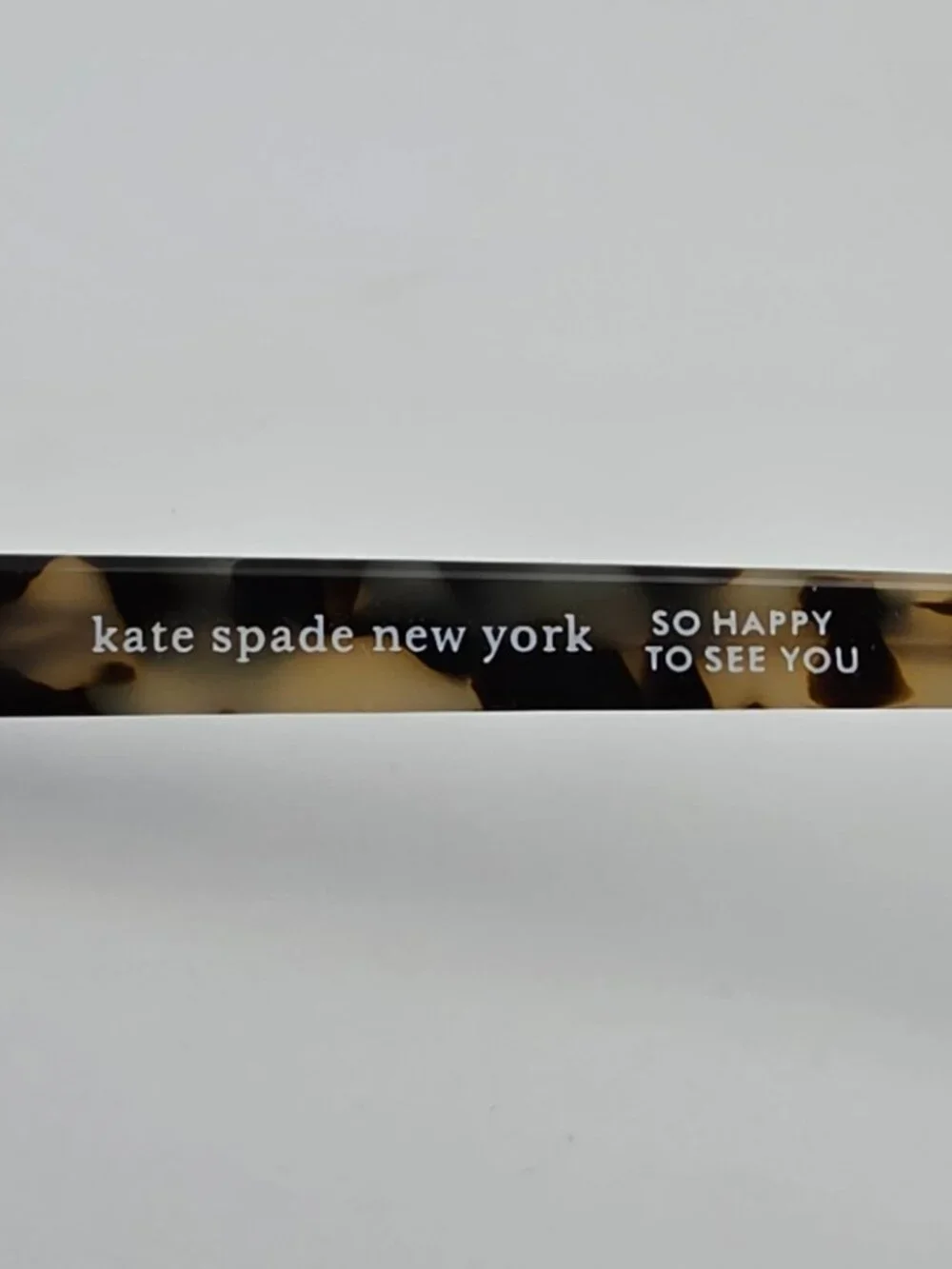 Kate Spade Glorianne Black Havana Semi Rimless Cat Eye Eyeglasses Frame 53mm